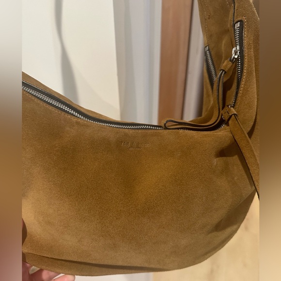 Rag & Bone Riser suede Crossbody/hobo Bag - Picture 2 of 15